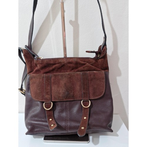 Vintage brown leather - leather, suede