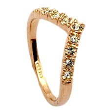 Wishbone Shape Rose Gold