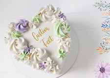 Personalised Bento Heart Cake Charms Custom Birthday Hen Party Baby wedding