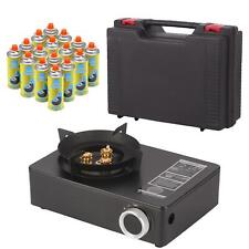 5KW Portable Gas Stove Single Burner Cooker Camping Fishing & Butane Gas Refills