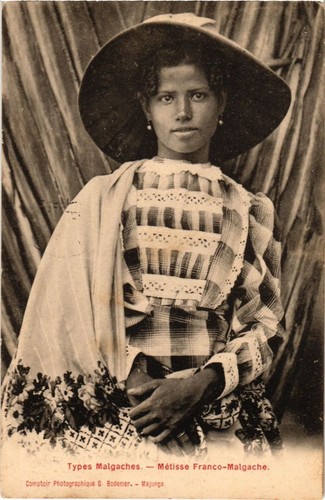Cpa metisse franco malgache - ak,