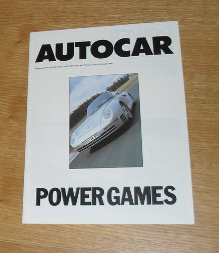 Porsche 959 autocar test - porsche,