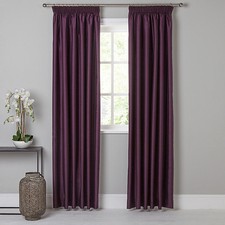 BRAND NEW JOHN LEWIS TAFFETA LINED PENCIL PLEAT CURTAINS MAGENTA W224CM X D137CM