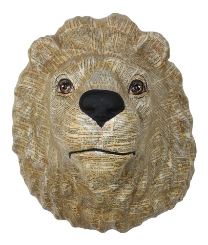 Luxe lion head - lion, mache