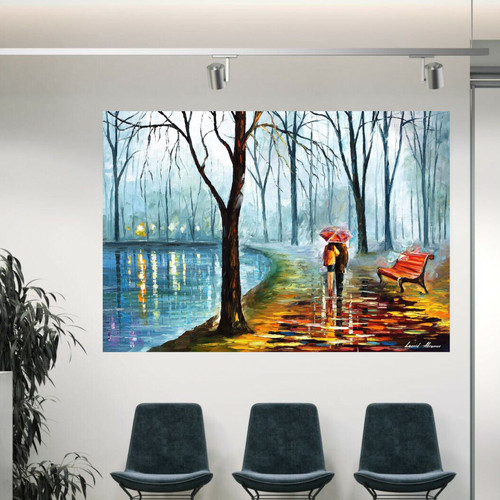 Leonid afremov inside - leonid, rain
