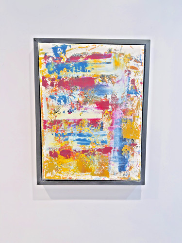 Hand painted abstract wall art - painted,
