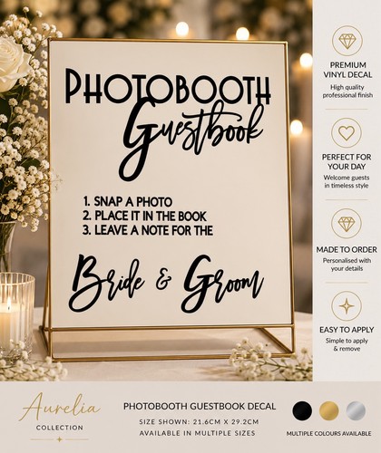 Photobooth guestbook vinyl - photobooth,