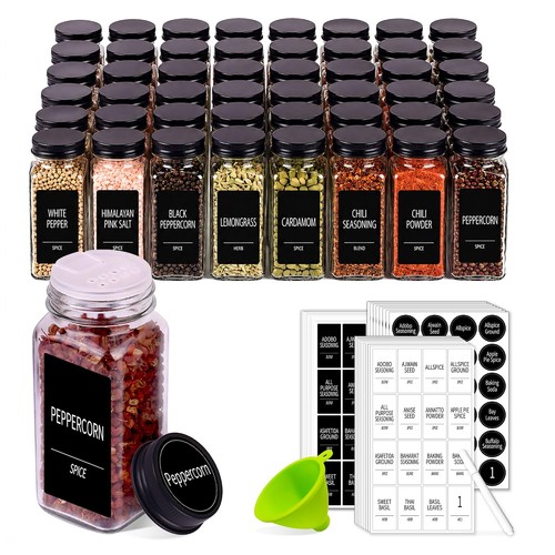 Pack glass spice jars with - jars,
