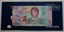 GEORGE BEST - £5 NOTE - 2006 ULSTER BANK - FIVE POUND & WALLET - UNCIRCULATED