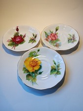 Royal Standard World Famous Roses Harry Wheatcroft Bone China Tea Cup Saucers x3
