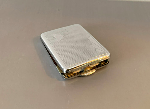Vintage chrome match - match, book