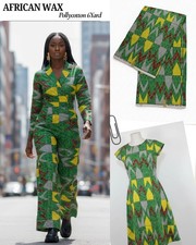 African print 6 Yards polycotton wax for crafting & dress making Kente Style