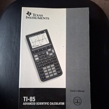TI-85 Graphing Calculator Guidebook Texas Instruments 1993 Manual