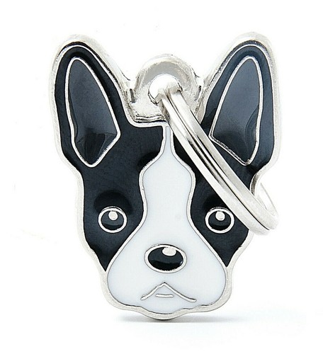 Boston terrier dog tag - dog,