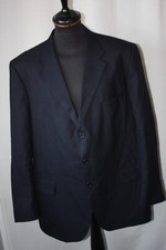 Vtg Aquascutum navy blue blazer suit jacket size large 48R XXL mod revival