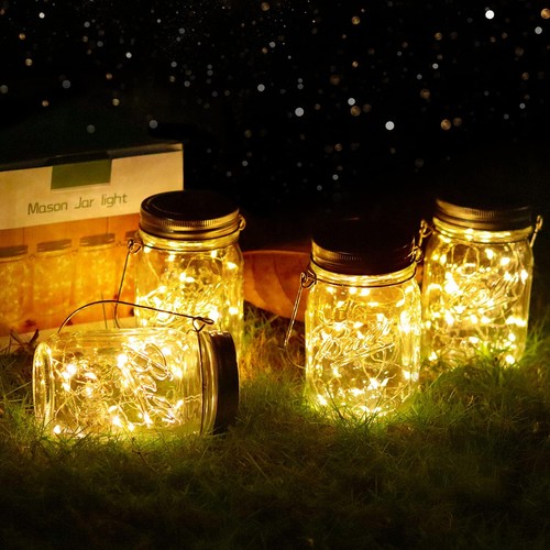 Solar mason jar lights - jar,