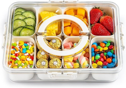 Divided serving tray with lid - serving,