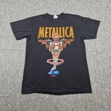 Vintage Metallica Shirt Mens Large Black Pushead King Nothing Band Tee Giant 90s