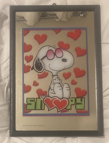 Novelty framed snoopy mirror - framed,