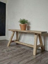 Reclaimed Timber Bench Rustic Scaffold Board seat  Recycled solid wood 