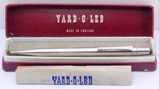 Vintage Solid Silver Yard O Led Propelling Pencil, London 1970.