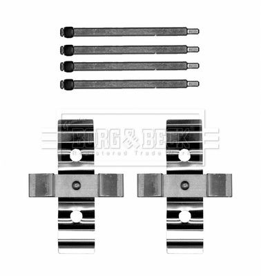 Borg beck bbk1651 disc brake - borg,