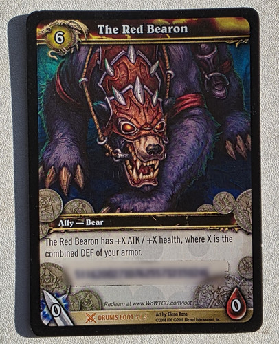 The red bearon - red, bearon'