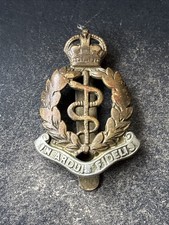 Royal Army Medical Corps, Genuine British Army Cap Badge. RAMC. National Service