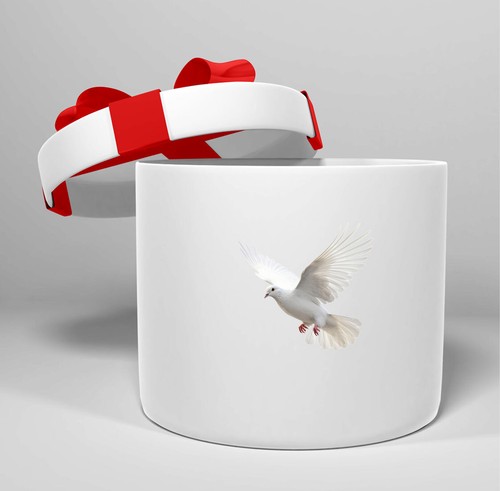 12x white pigeons - pigeons, wine