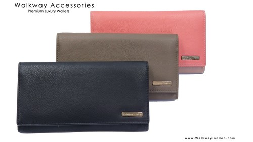 Ladies designer leather wallet - leather,