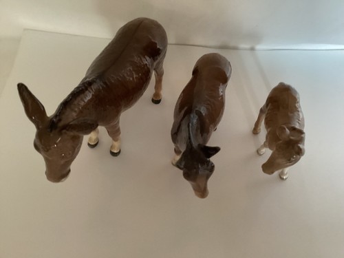 Beswick donkey family - beswick,