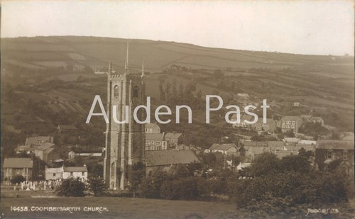 Vintage coombe martin church - coombe,