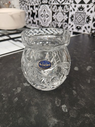 Vintage bohemia crystal posy - vintage,