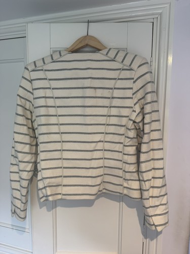 Cream striped blazer - h&m,