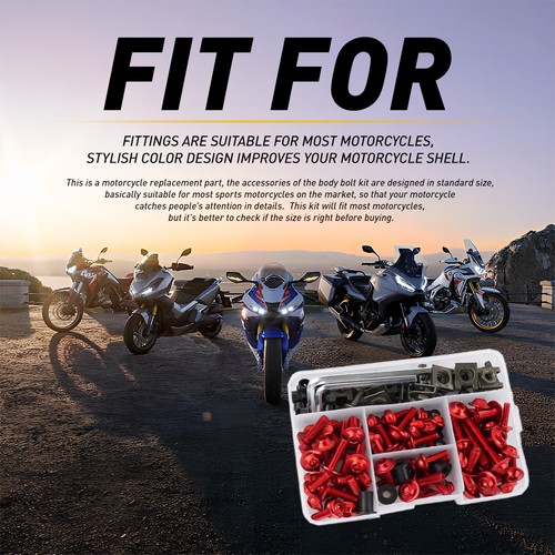 177pcs red for suzuki honda - red,