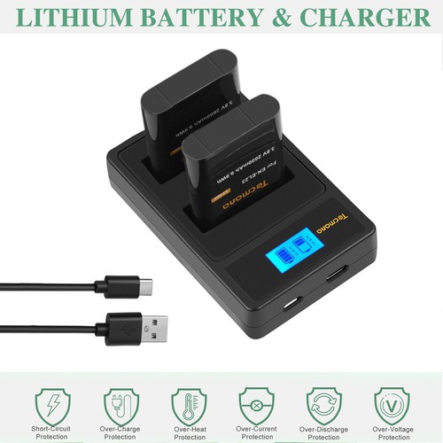 2600mah battery for nikon - 2x,