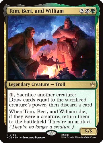 Mtg tom bert and william - tom,,