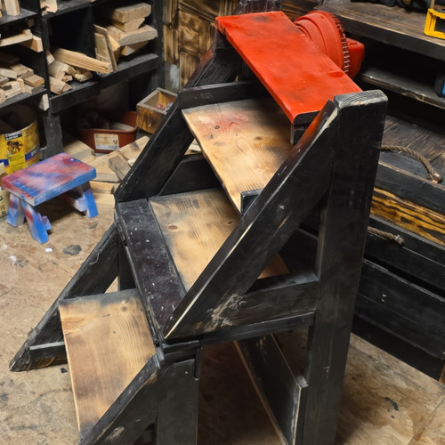 Step foldable wooden - 3-step,