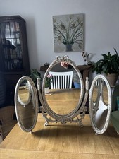Vintage French Louis Style Triple Dressing Table Mirror Shabby Chic - LANCS