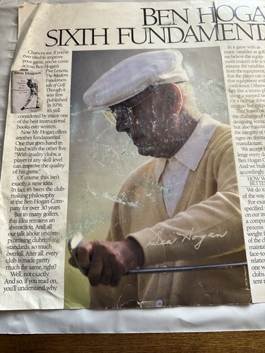 Ben hogan autographed - hogan,