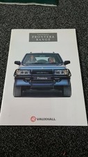 Vauxhall Frontera range 1992 UK Mkt prestige sales brochure - inc Sport