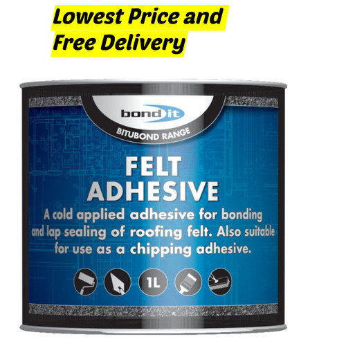Bond black felt - felt, adhesive