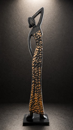 Abstract wooden female figure - abstract,