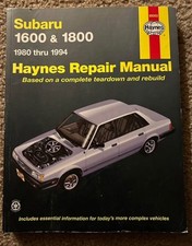 Subaru 1600 and 1800 1980 Thru