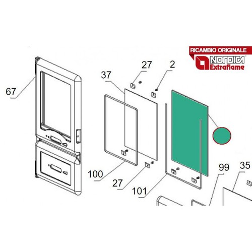 Nordica 7025134 glass - -,