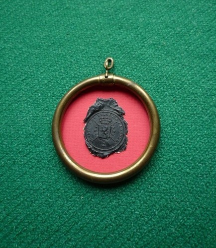 Antique wax seal - wax, impression