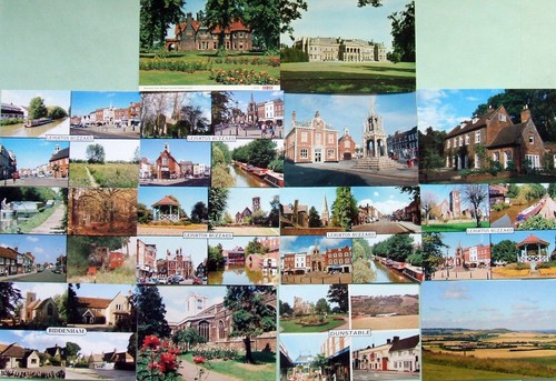 Topographical postcards - -,