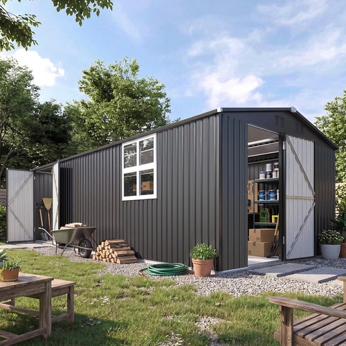 10x20 metal outdoor storage - metal,