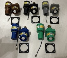 Full set L1,L2,L3 N & Pe ITT Cannon, Powerlock  Panel Mount 660amps 1KV