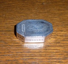 Antique Georgian Silver Pill Box, Samuel Pemberton, Birmingham 1791